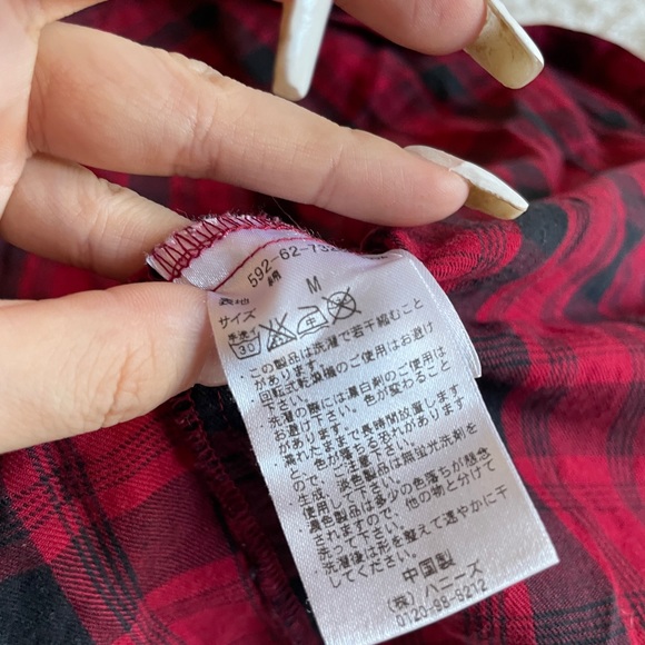honeys red Plaid Flannel - Picture 5 of 6